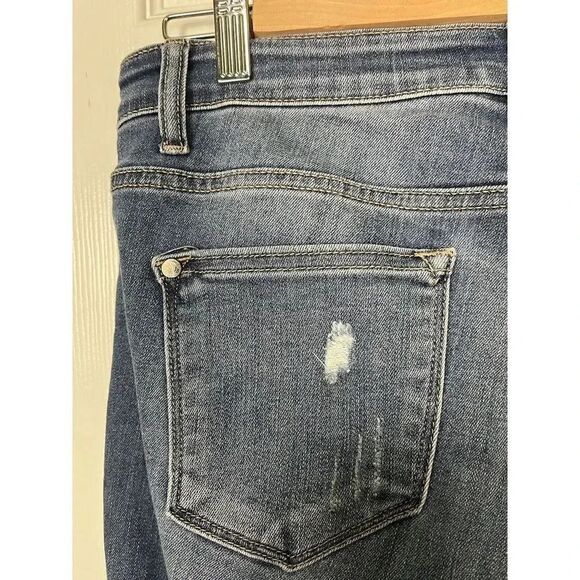 Judy Blue Jeans Size 9/29 Womens Slim Fit 9” Rise Dark Wash Blue Denim - Picture 12 of 14